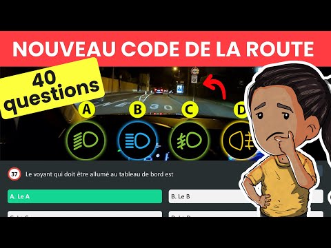 40 QUESTIONS - Test Code de la route 2026 n°7