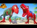 Spiderman I-Rex Vs Spiderman Brachiosaurus Vs Spiderman T-Rex , All Spiderman Dinosaurs Fight JWE 2