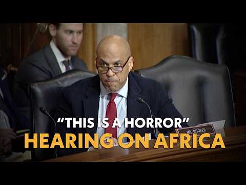 "This is a HORROR" Sen. Booker slams the Trump Administration over its Africa Policy.