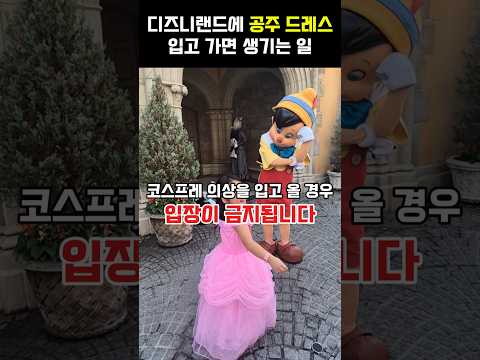 디즈니랜드에서 공주 드레스 입기, 아이는 되고 성인은 안 된다고?!