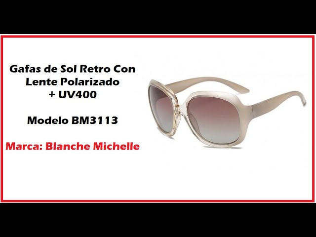 Vídeo relacionado con Bmeigo Gafas de Sol Mujer Vintage Retro Rectangulares metálico Lentes Unisex Moda Gafas UV400 Protección ligero
