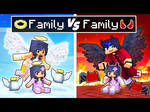Minecraft ANGEL Family vs DEMON Family!