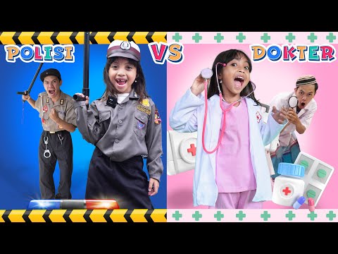 LEIKA VS TOMPEL CHALLENGE JADI DOKTER DAN POLISI 😱 DRAMA PARODI LEIKA VS TOMPEL SANG PENOLONG