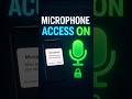 how to on microphone access in android