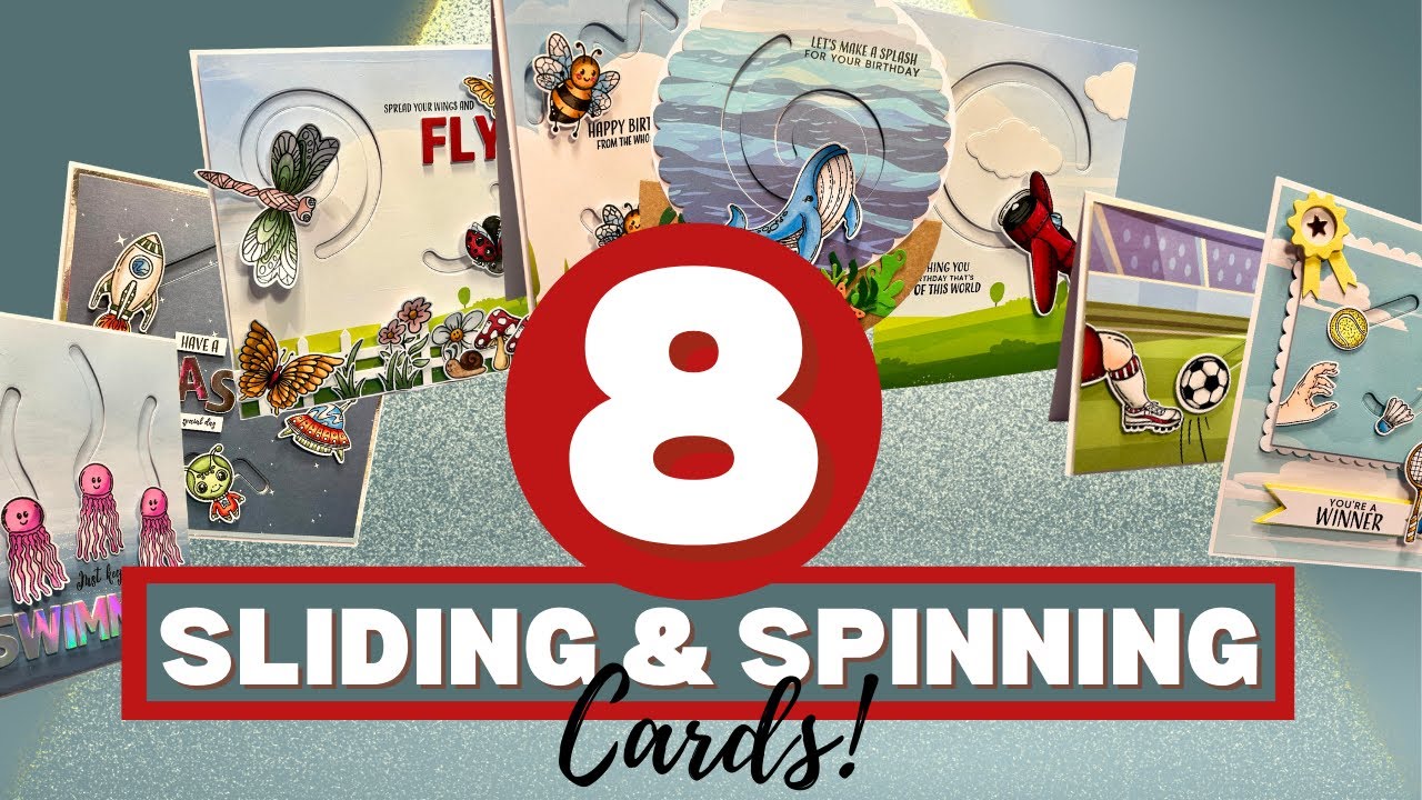 8 Penny Slider Card Ideas! | Slide & Spin Kinetic Greeting cards!