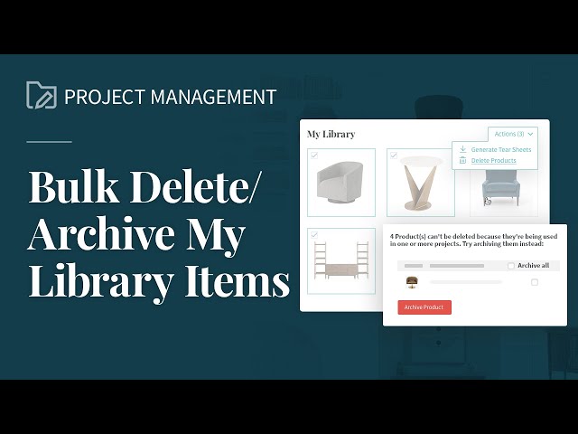 Bulk Delete & Archive Products
