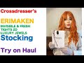 Crossdresser S ERIMAKEN Invisible Fresh Tights 2D Luxury Jewels Stocking Try On Haul