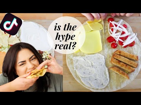 Trying the infamous TikTok tortilla wrap hack! 3 WAYS