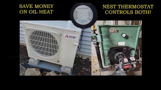 Connecting A Nest Gen 3 Thermostat to a Mitsubishi Mini Split Heat Pump and Oil Baseboards