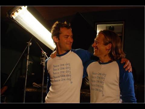 In the studio with Jude Law