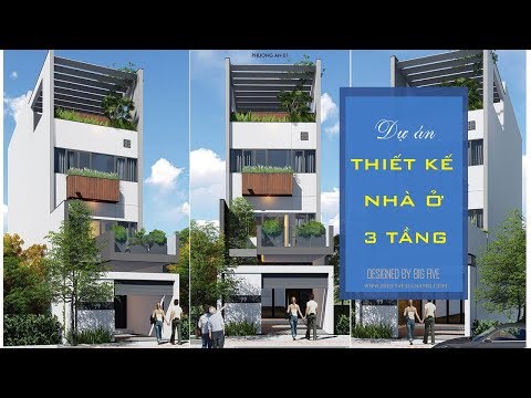 Thiết kế nhà phố 3 tầng đẹp | Big Five