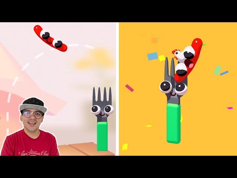 TENTE ESPETAR A SALSICHA COM O GARFO!!! - Fork N Sausage (jogos de celular)