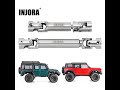 INJORA Stainless Steel Drive Shafts For 1 18 TRX4M 4M 18