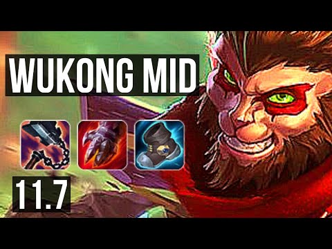 WUKONG vs ORIANNA (MID) | Rank 5 Wukong, 12/2/12, 1.7M mastery, Legendary | NA Challenger | v11.7