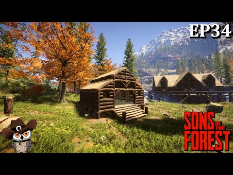 Building A Barn For Rabbits! | Sons of the Forest | Ep34