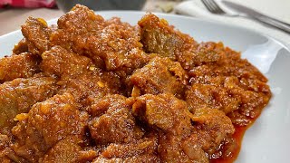 CARNE CON TOMATE I  Queda tan TIERNA que se DESHACE en la boca 😋😋