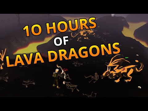 Loot From 10 Hours Of Lava Dragons - With 3 Accounts