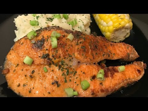 Garlic Butter Pan-Seared Salmon Recipe 