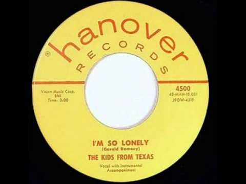 I'm So Lonely  The Kids From Texas 1958 Hanover 4500 A