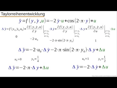 Dynamische Systeme - Teil 4.2 - Linearisierung einer DGL um die Ruhelage