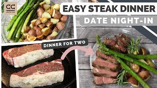 Easy Steak Dinner for Two Ft. CrowdCow | Valentine's Dinner At Home