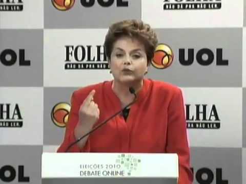 Dilma no debate do UOL - Saneamento