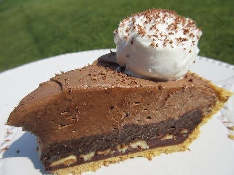 Triple CHOCOLATE MUD PIE in 5 minutes - How to make a CHOCOLATE PIE Recipe