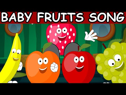 Monday I eat apple FRUITS SONG FOR KIDS ||BABY FRUITS SONG ||BABY RHYMES ||BABY CARTOONS