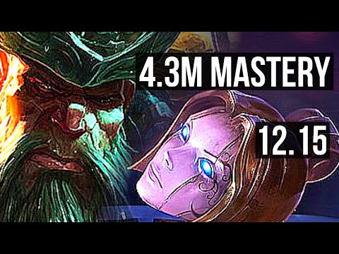 GANGPLANK vs ORIANNA (MID) | 4.3M mastery, 5/0/4, 1500+ games | EUW Master | 12.15