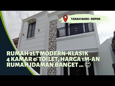 Rumah Baru 2lt di Depok, 3+1 Kamar & Toilet, Dekat Tol, Carport 3 Mobil, Harga 1M an