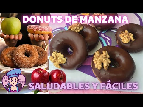 Donuts de Manzana MUY Saludables y Fáciles