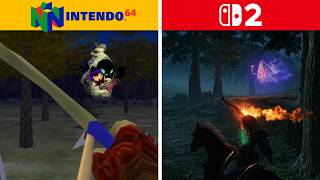 N64 vs Switch 2 - Zelda Ocarina of Time Remake Graphics Comparison (New Ad Gameplay!