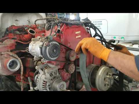 CUMMINS ISX SINGLE CAM DRIVE BELT REPLACEMENT