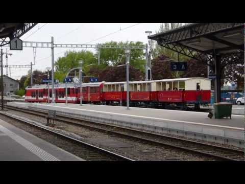 Rorschach Heiden Bahn entering Rorschach station