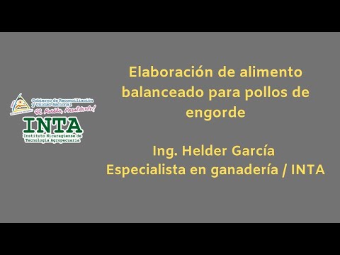 , title : '#INTA Elaboración de alimento balanceado para pollos de engorde'