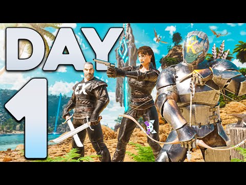 DOMINATING Day 1 on Center ASA Small Tribes! - ARK Ascended PvP