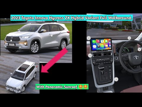 2023 Toyota Innova Hycross ZX Hybrid Variant Full Walkaround.Most Feature Rich Car Of Toyota.