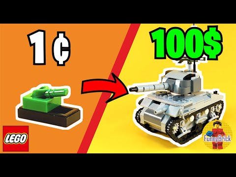 LEGO TANKS from 1 CENT to $100! 🤯🔥 Epic Builds + Funny Animations!