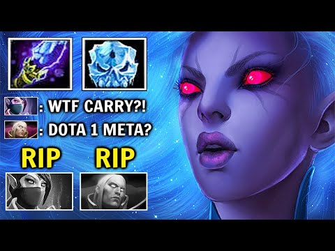 CRAZY META Skadi + Scepter Vengeful vs TA Late Dota 1 Build Epic Top 50 MMR Game WTF Dota 2