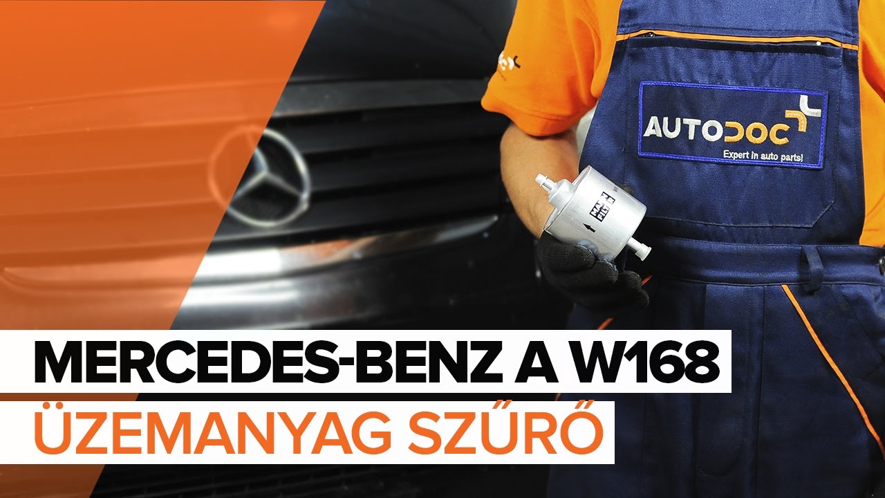 Üzemanyagszűrő-csere Mercedes W168 benzin gépkocsin – Útmutató