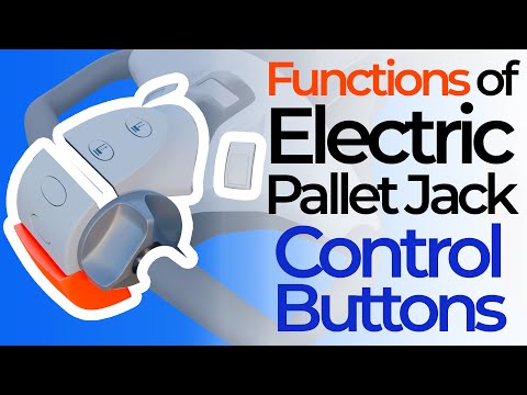 Part of a video titled Functions of Electric Pallet Jack Handle Button Controls - YouTube