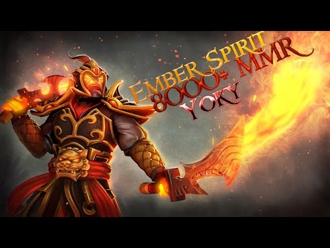 Dota 2 - Yoky- 8000 MMR Plays Ember Spirit