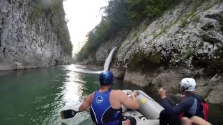 preview picture of video 'Rafting in canyon of river Neretva, Bosna 130728'