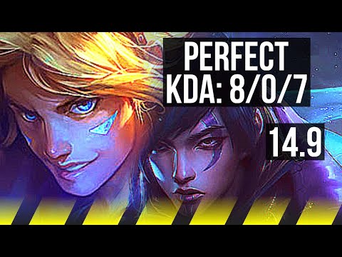 EZREAL & Karma vs APHELIOS & Braum (ADC) | 8/0/7, Legendary | NA Challenger | 14.9