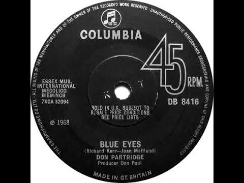 UK New Entry 1968 (116) Don Partridge - Blue Eyes