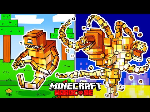 I Survived 100 DAYS as a FIRE WITHERSTORM in HARDCORE Minecraft!