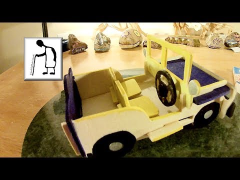 3D Wooden Puzzle Jeep Kids Stuff assembly