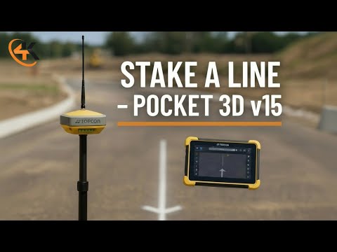 Topcon Pocket 3D V15 - How to Stakeout a Line