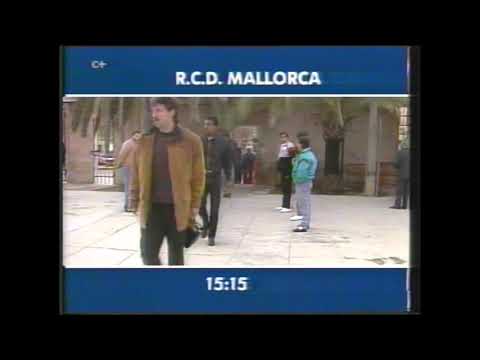 Inicio retransmisión del primer partido del Canal+ en Luis Sitjar, R.Mallorca - A.Madrid 90- 91