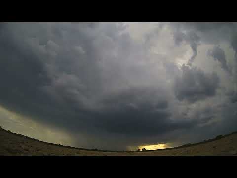 Supercell thunderstorm developing & Mesocyclone - Timelapse 06.09.2022